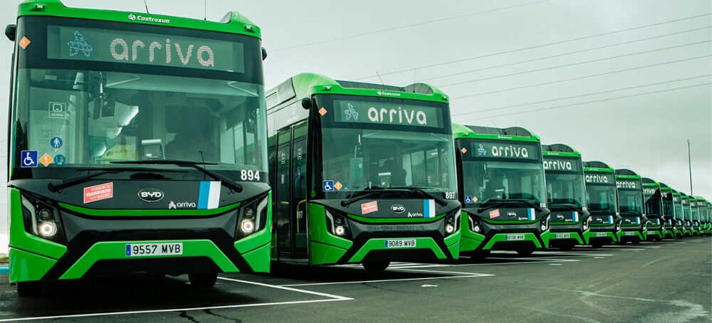 Arriva electrifica toda la flota de urbanos de Móstoles